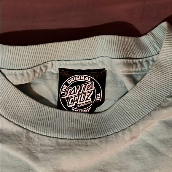 Santa Cruz Sky Blue Crew Neck Shirt - Picture 2 of 4